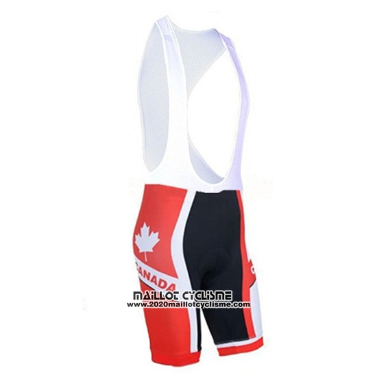 2018 Maillot Ciclismo Canada Orange et Blanc Manches Courtes et Cuissard
